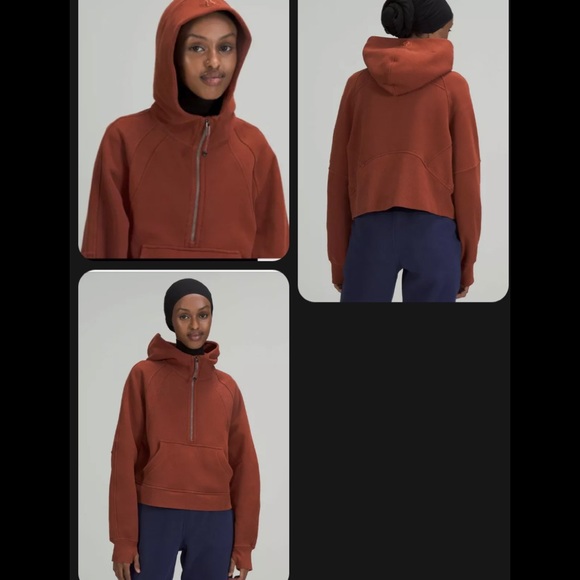 🔥LULULEMON SCUBA OVERSIZED HALF ZIP HOODIE/JACKET-DATE BROWN-XS/S, M/L, XL/XXL - Picture 4 of 16